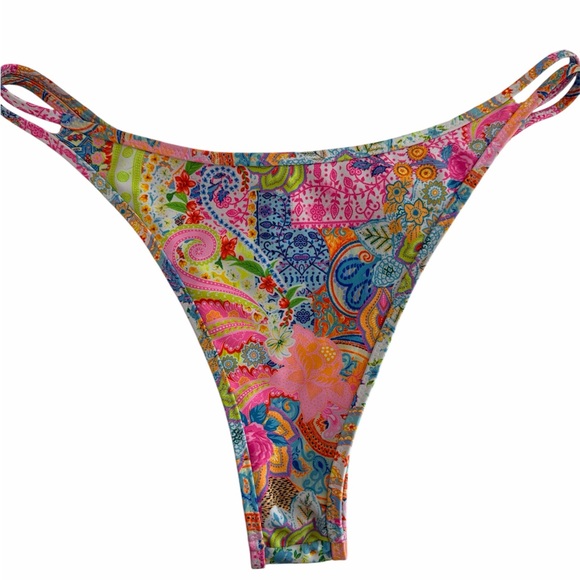 Kulani Kinis Paisley High-Cut Bikini Bottom - Picture 2 of 3